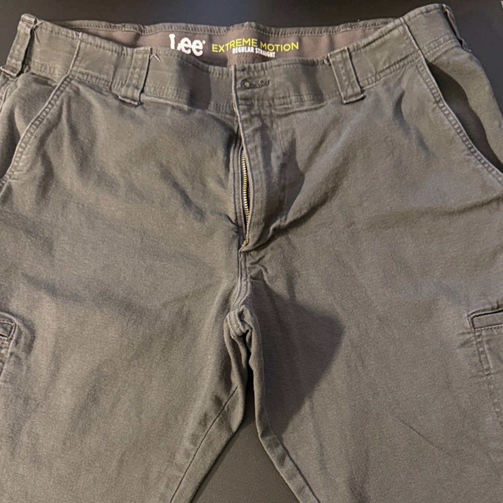 Lee Men’s Cargo Pants in Charcoal Gray